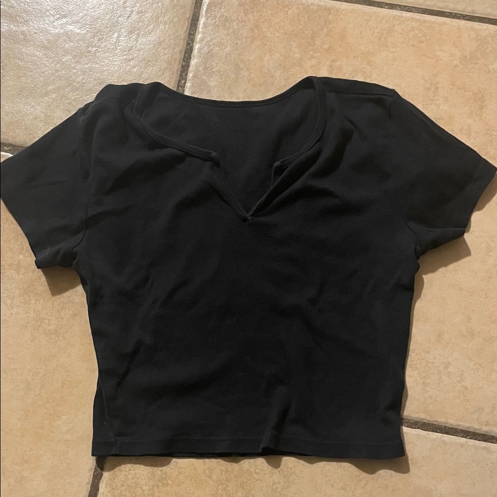 Brandy Melville Black Crop Top for Women